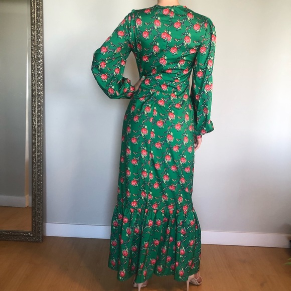 Batsheva-style green and floral dress 🌹 - Picture 4 of 9
